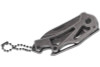 Smith & Wesson Stonewash Drop Point Frame Lock Folding Knife Keychain (1100064)