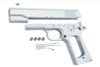 Guarder Tokyo Marui 1911 Series'70 GBB Airsoft Slide & Frame (Aluminum, No Marking, Silver)