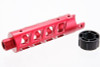 Narcos Airsoft Action Army AAP01 Front Barrel Kit (Type 8) (CNC Aluminum 6061) - Red
