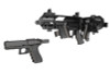 Recover Tactical P-IX Modular AR Platform for Airsoft G Series Pistols (P-IX+Basic, PG9 Grip) - Black