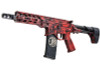RWA Battle Arms Development SBR Airsoft M4 AEG Rifle (Liku Edition) - Cerakote USMC Red Battleworn