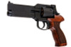 Marushin Mateba Gas Revolver 5 inch - Black (Heavyweight Wood Grip Version)