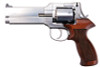 Marushin Mateba Gas Revolver 5 inch - Silver (Heavyweight Wood Grip Version)