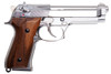 SRC M92 SR92 Platinum GBB Airsoft Pistol (Silver, Wood Grip)