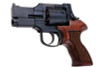 Marushin Mateba Gas Revolver 3 inch - Matt Black (Heavyweight Wood Grip Version)