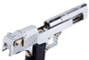Blackcat Airsoft 1/2 Scale Mini Model Gun Desert Eagle (Shell Ejection) - Silver with Black Grip