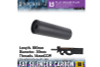 Laylax MODE-2 Carbon Fiber FAT Silencer (14mm CCW, L: 100mm)