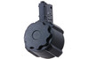 Battleaxe M4 / M16 Airsoft AEG Drum Magazine (2200 rounds, Sound Control) - Black (Type 2)