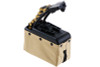 Battleaxe x T8 A&K MK46 Mod 0 Minimi AEG Drum Magazine (2000 rds, Sound Control, Turbine System) - TAN