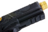 RWC Agency Arms EXA Green Gas Airsoft Pistol (Ronin Agency Arms Gold Mid-Line Barrel Edition)