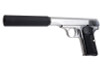 Marushin Browning M1910 Secret Agent Model Gun - Silver