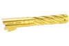 Dr. Black Hi-Capa 5.1 GBB Outer Barrel (Type -Spiral Storm,  6063 Aluminum, Gold)