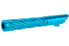 Dr. Black Hi-Capa 5.1 GBB Outer Barrel (Type -Spiral Storm,  6063 Aluminum, Aqua)