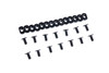 Advantage Airsoft Contour Line Style Mlok Rail Cover - Black (Type 2)