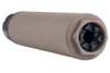 RGW MDX Suppressor Airsoft - 8 inch (14mm CCW, Aluminum) - Cerakote FDE