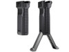 Strike Industries Bipod Grip with Aluminum Legs for 1913 Picatinny Rails- Grey