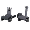 BJ TAC KAC 300 Style Folding Sight Set (Stainless Steel, Black)