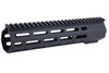 PTS Griffin Armament SR-Rigid M-Lok Handguard for M4 AEG / GBB / PTW Rifle (9.5 inch, Aluminum, Black)