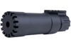 Angry Gun KWA MP9 / KSC TP9 Compact Suppressor - Tracer Ver. (Black w/ AG Tracer System - Flame effect)