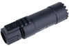 Angry Gun KWA MP9 / KSC TP9 Compact Suppressor - Tracer Ver. (Black w/ AG Tracer System - Flame effect)