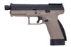 ASG CZ P-10C GBB Pistol Airsoft (CO2 Version, Optics Ready) - Dual Tone Black/FDE