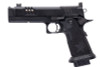 EMG 6mm Pro Shop Staccato XC GBB Airsoft Pistol w/ Hand-Made Stippling Grip - BK (by Army Armament)