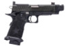 EMG 6mm Pro Shop Staccato C2 w/ Comp SOC GBB Pistol w/ Hand-Made Stippling Grip - BK (by Army Armament)