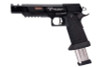 Army Armament JW3 TTI Alpha GBB Airsoft Pistol (CNC Slide) w/ Hand-Made Stippling Grip - Black