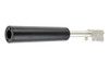 FCW Maruzen Walther PPK & PPK/S GBB Pistol Silencer Set - (Black Silencer + Silver Barrel + Silver Chamber)