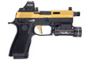 RWC Agency Arms SIG Sauer P320 Peacekeeper GBB Gas Airsoft Pistol - Cerakote Gold