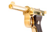 Marushin Baby Nambu Model Gun (Onshi Engraving) - Gold Plated