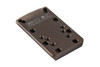 Dr. Black Aluminum Slide Type W / Y Red Dot Adapter Plate (Tan)