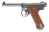 Marushin Nambu Type 14 Early Ver. GBB Airsoft Pistol - Silver with Wood Grip