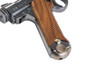 Marushin Nambu Type 14 Early Ver. GBB Airsoft Pistol - Silver with Wood Grip