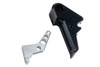 Revanchist Airsoft VFC Walther PDP Flat Trigger Set - Black Trigger, Silver Safety