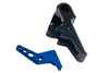 Revanchist Airsoft VFC Walther PDP Flat Trigger Set - Black Trigger, Blue Safety
