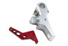 Revanchist Airsoft VFC Walther PDP Flat Trigger Set - Silver Trigger, Red Safety