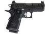 EMG Staccato Licensed CS Compact 2011 GBB Airsoft Pistol (Model: Master Grip / CNC / Green Gas) - BK