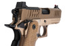 EMG Staccato Licensed CS Compact 2011 GBB Airsoft Pistol (Model: Master Grip / Standard / Green Gas) - DE