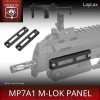 Nitro.Vo Tokyo Marui MP7A1 M-LOK Panel - BK (2pcs/set)