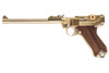 Marushin Luger P08 8 inch LangeLauf Checker Wood Grip Model Gun
