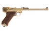 Marushin Luger P08 8 inch LangeLauf Checker Wood Grip Model Gun