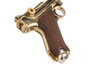 Marushin Luger P08 6 inch Marine Checker Wood Grip Model Gun