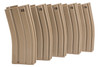 King Arms M16 120rds Mag Box Set (5pcs) for Marui M16 (Dark Earth)