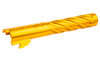 Dr. Black Hi-Capa 4.3 GBB Outer Barrel (Type -Spiral Storm, 6063 Aluminum, Gold)
