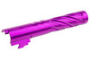 Dr. Black Hi-Capa 4.3 GBB Outer Barrel (Type -Spiral Storm, 6063 Aluminum, Purple)