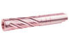Dr. Black Hi-Capa 4.3 GBB Outer Barrel (Type -Spiral Storm, 6063 Aluminum, Pink)
