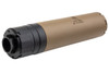 Task Force SLX MG 6.8 Style Dummy QD Suppressor w/ Muzzle Brake - FDE