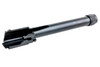 Guarder G34 Type 14mm CCW Threaded Outer Barrel for Tokyo Marui G17 Gen5 MOS GBB - Black (CNC Steel)