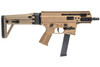 Maruyama SCW-9 Pro G GBB Airsoft SMG with MBT Stock - Tan